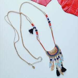 Boho Dreamcatcher Long Necklace